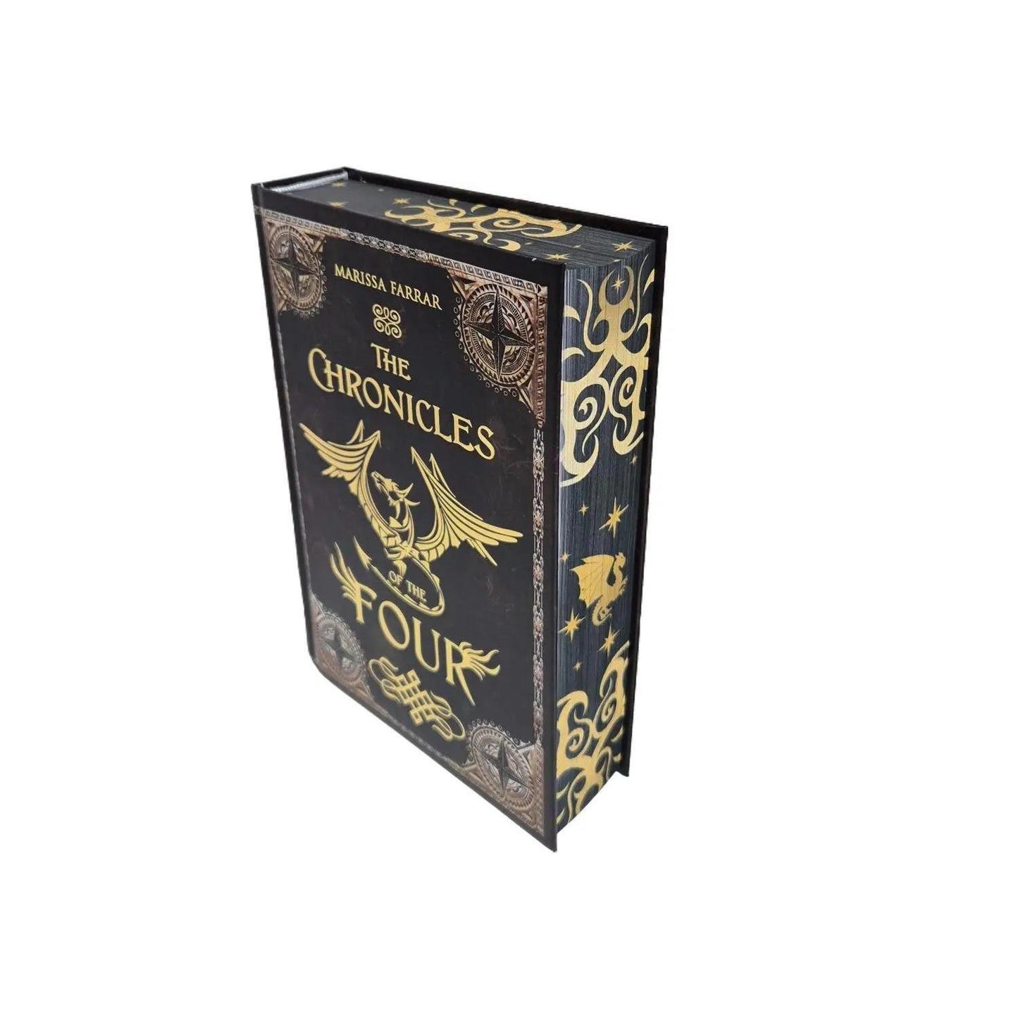 The Chronicles of the Four special edition with gold foil and sprayed edges