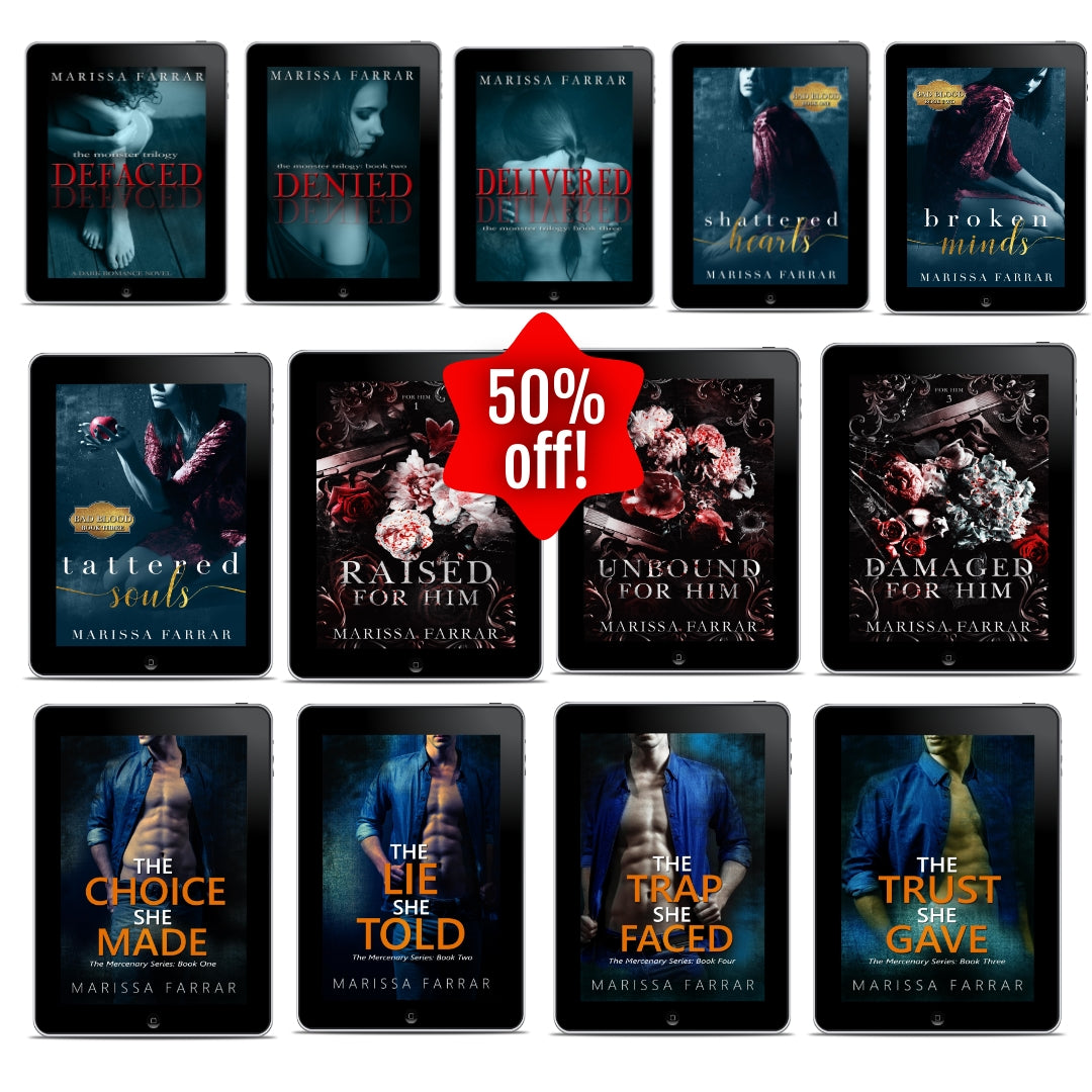 dark romance, mafia romance, ebooks, hitman romance, Marissa Farrar bundle