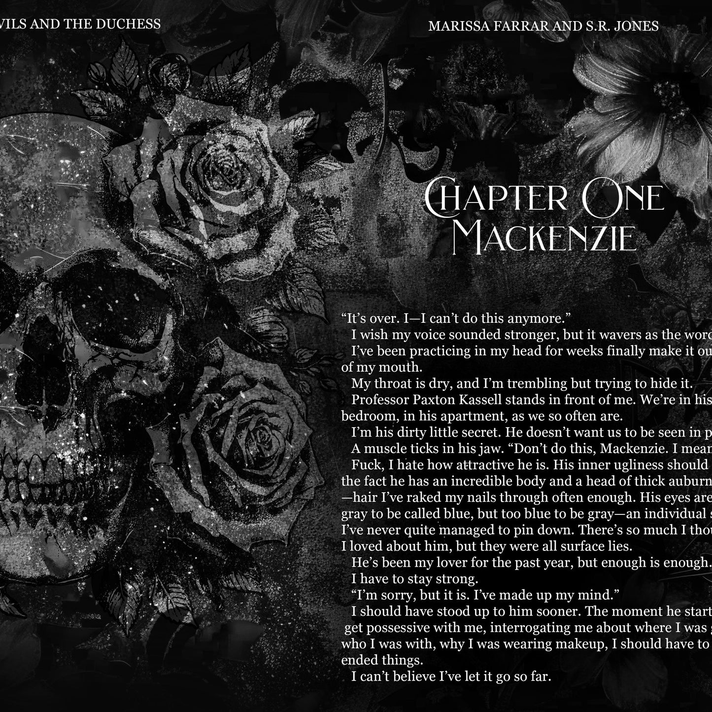 Interior formatting for The devils and the Duchess special edition