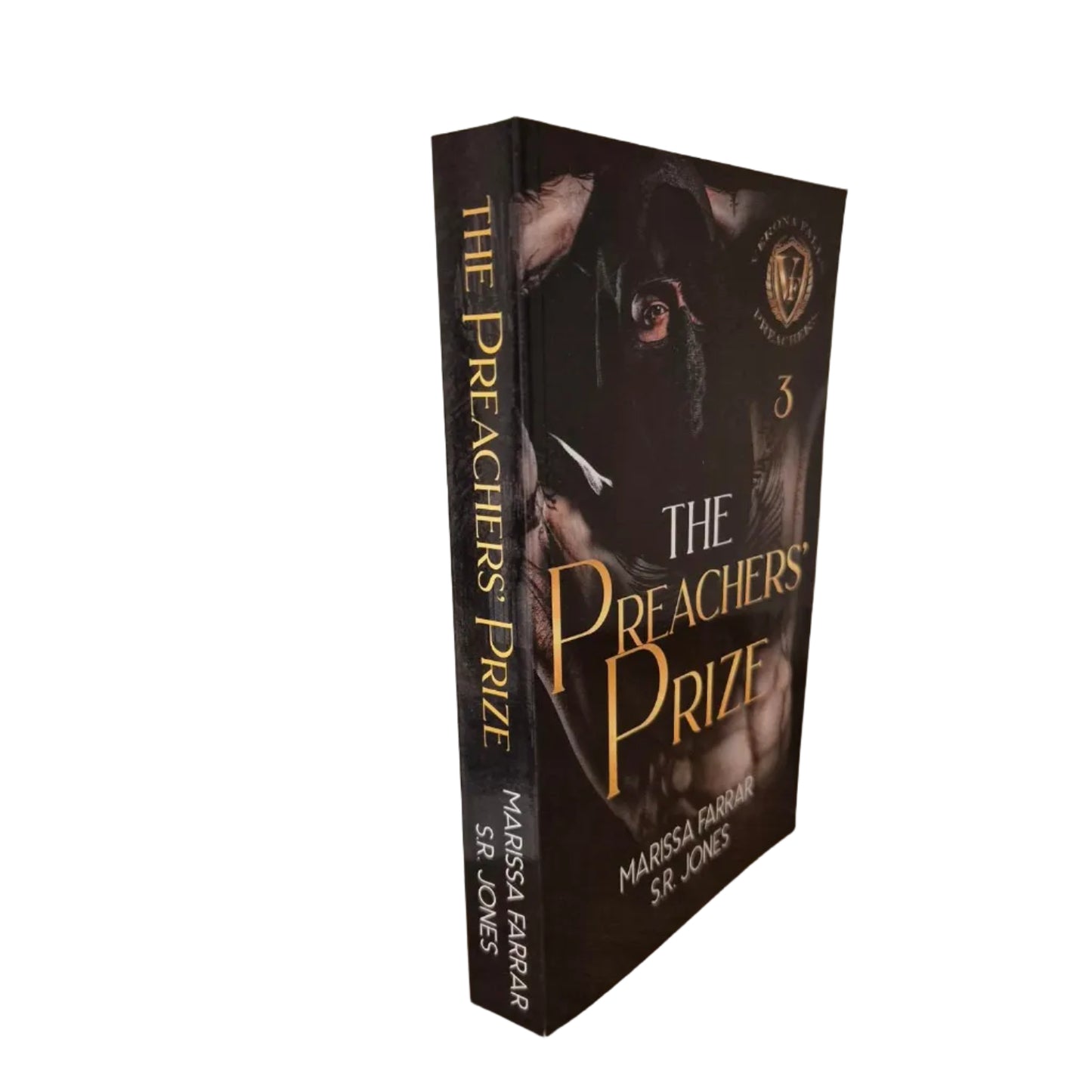 Spine of the paperback of The Preachers' Prize