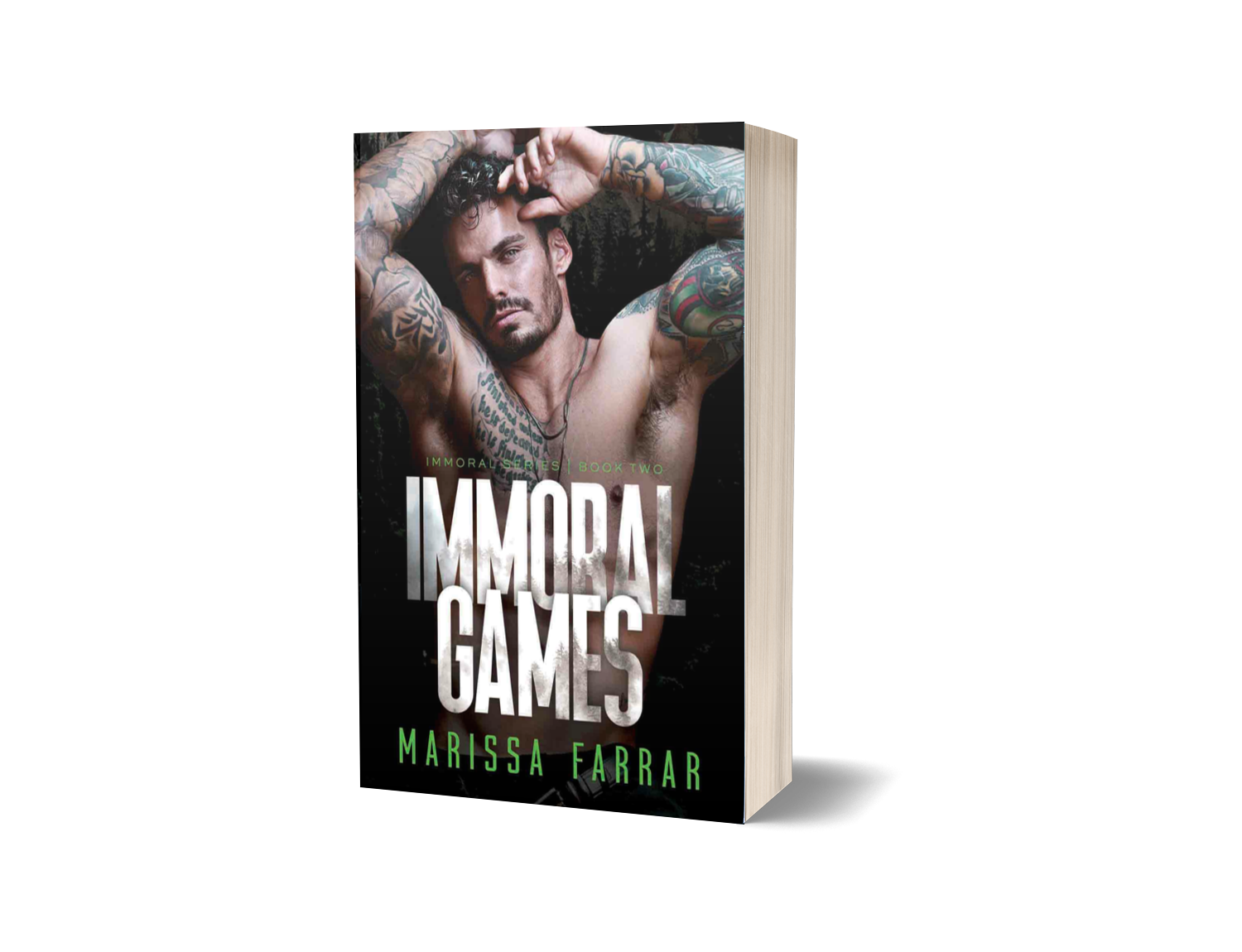 Immoral Games Paperback, soft cover, print book, signed, Why Choose Forbidden romance Immoral Series by Marissa Farrar 