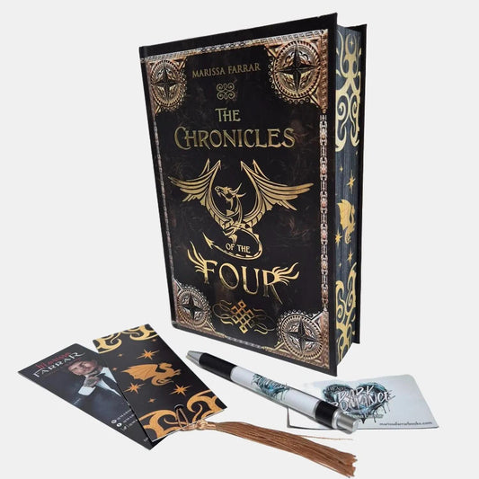The Chronicles of the Four Omnibus Special Edition with swag and sprayed edges.